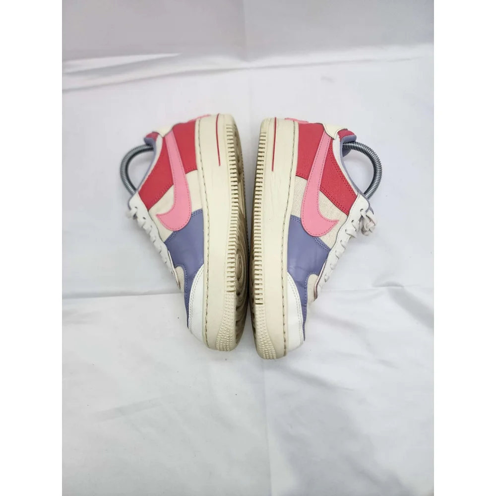 Nike Air Force 1 Shadow SE Women's Athletic Sneakers Summit White Pink Used 7